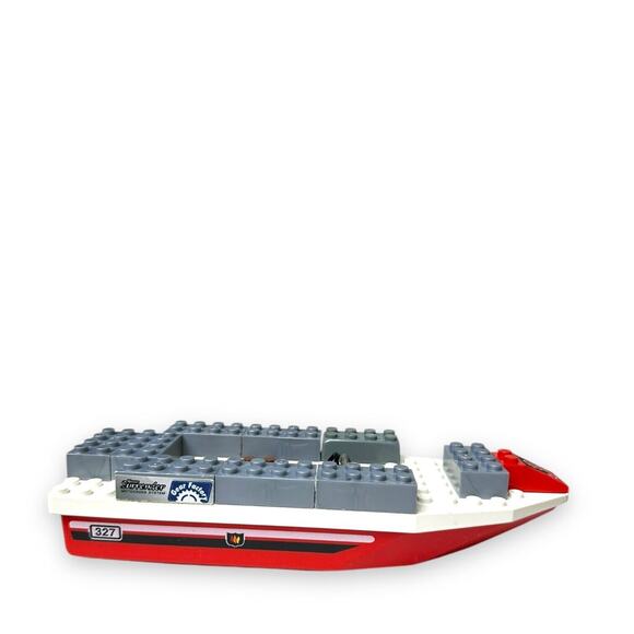 Lego Fire 327 Floating Boat Hull From Set 6429 1999 Authentic Vintage Red White - Picture 8 of 14